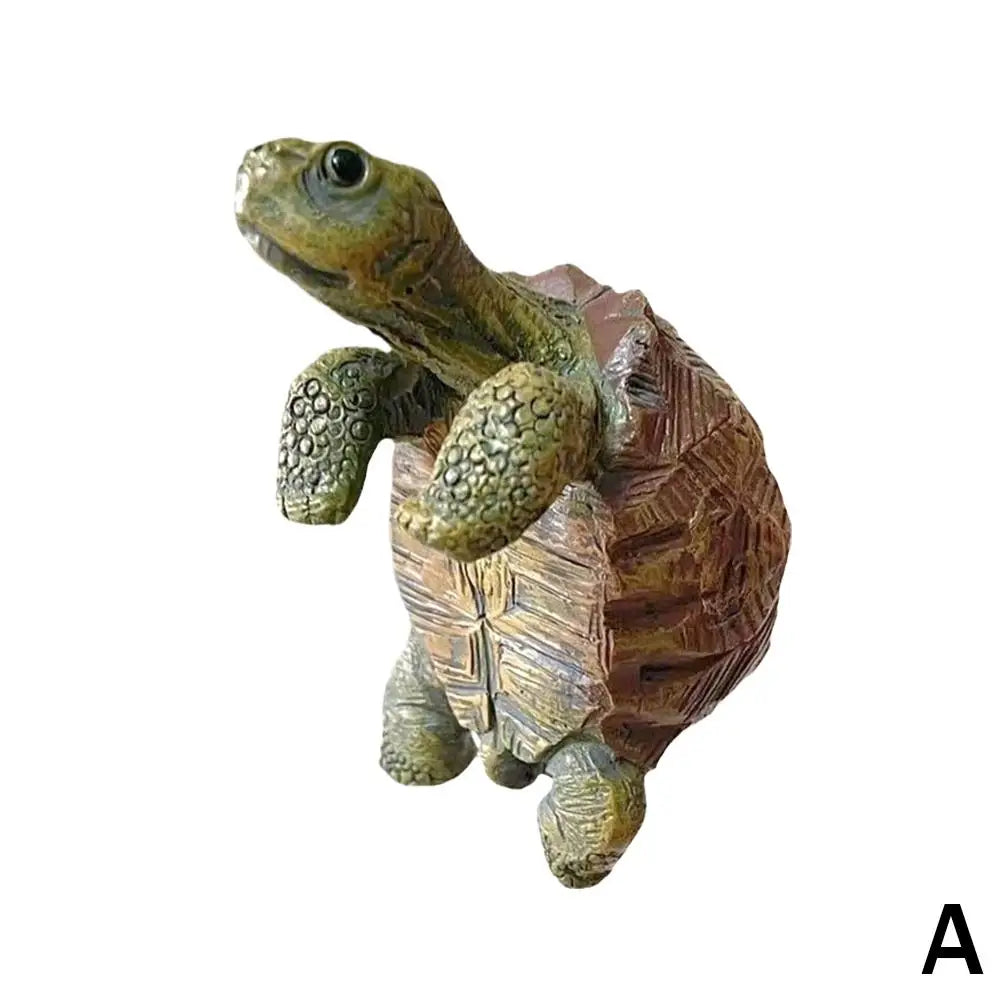 Resin Climbing Turtle Pot Sitter