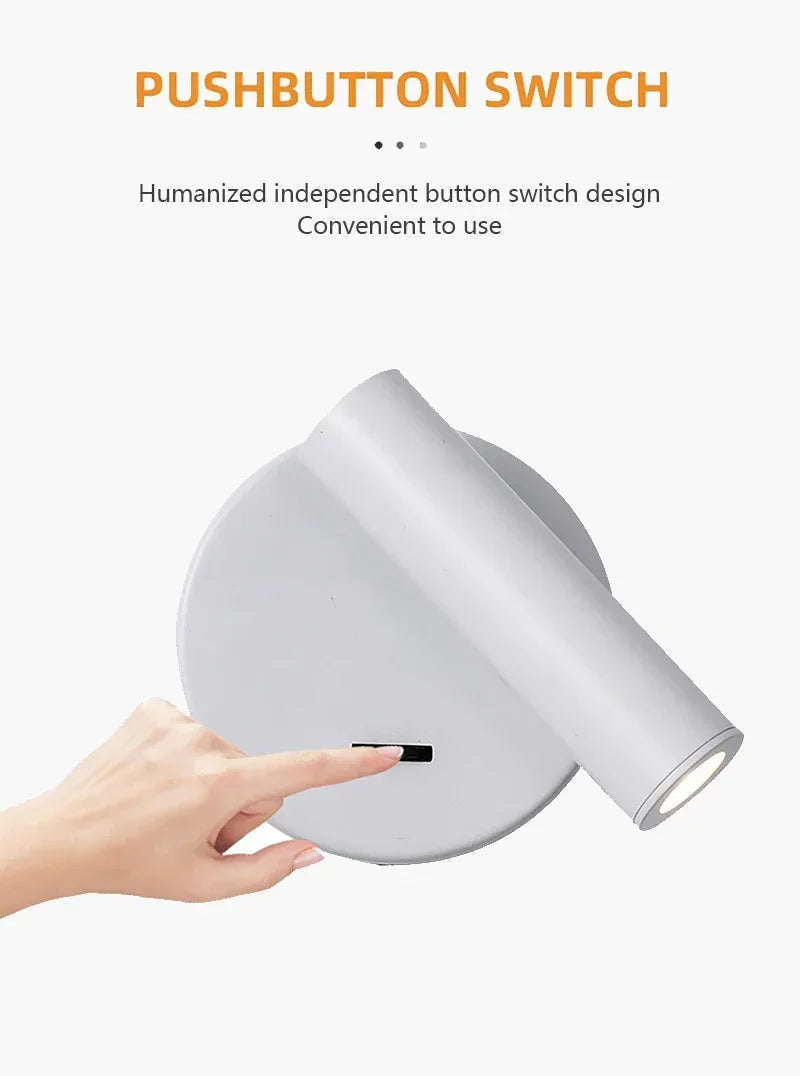 Modern LED Wall lights Rotatable Adjustable Reading Lights Bedroom