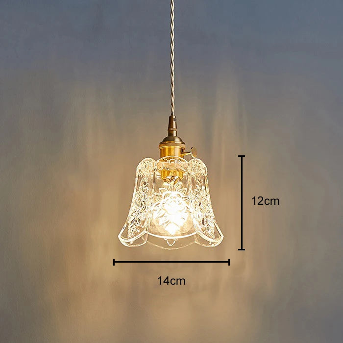 Nordic Flower Glass Pendant Light