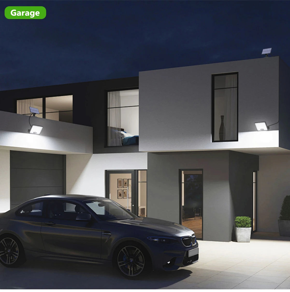 Solar Lights Outdoor with Motion Sensor Solar Flood Lights Waterproof