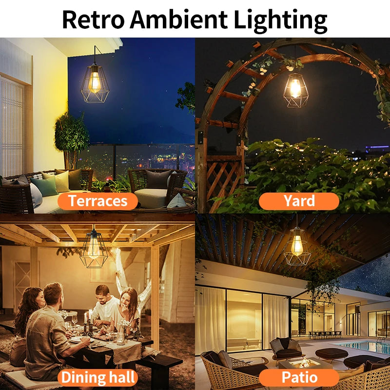 intelamp Long Life 4000mah Solar Pendant Lights Indoor&Outdoor