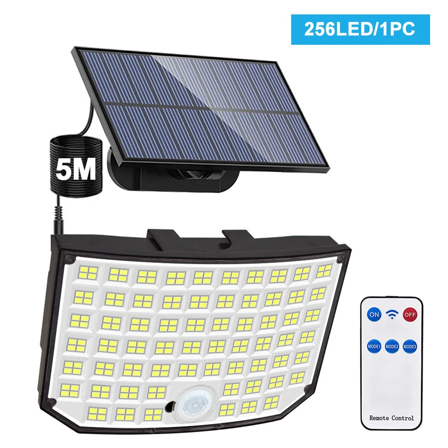 Solar Motion Sensor Security Flood Light