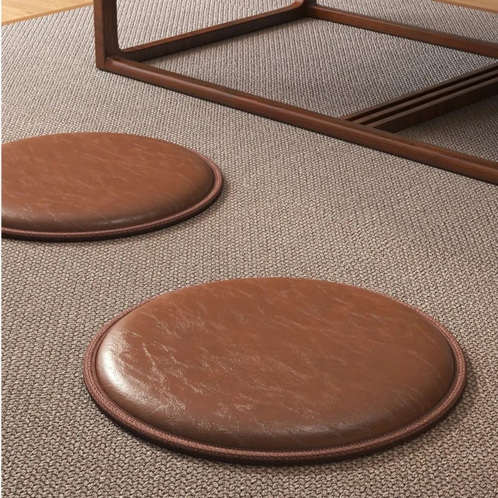 Round Waterproof Leather Seat Pad
