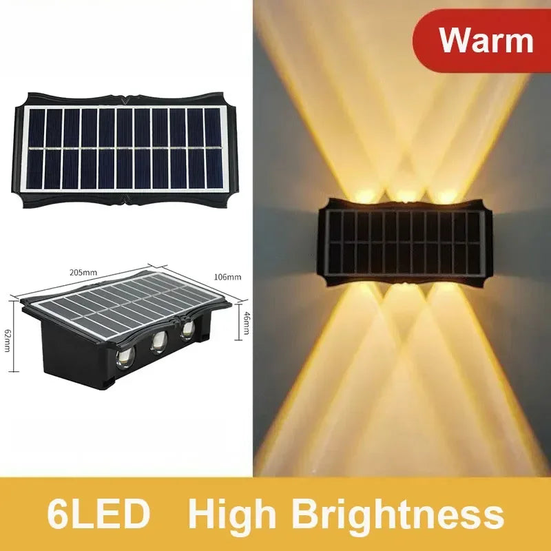 Up & Down Solar Wall Light