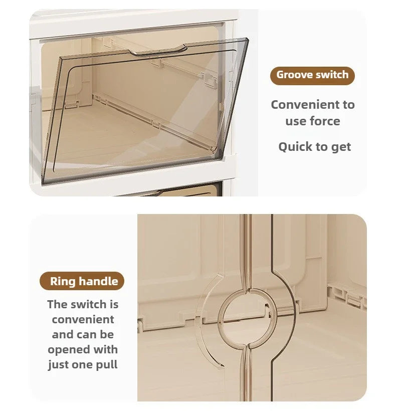 Foldable Transparent Shoe Storage Box