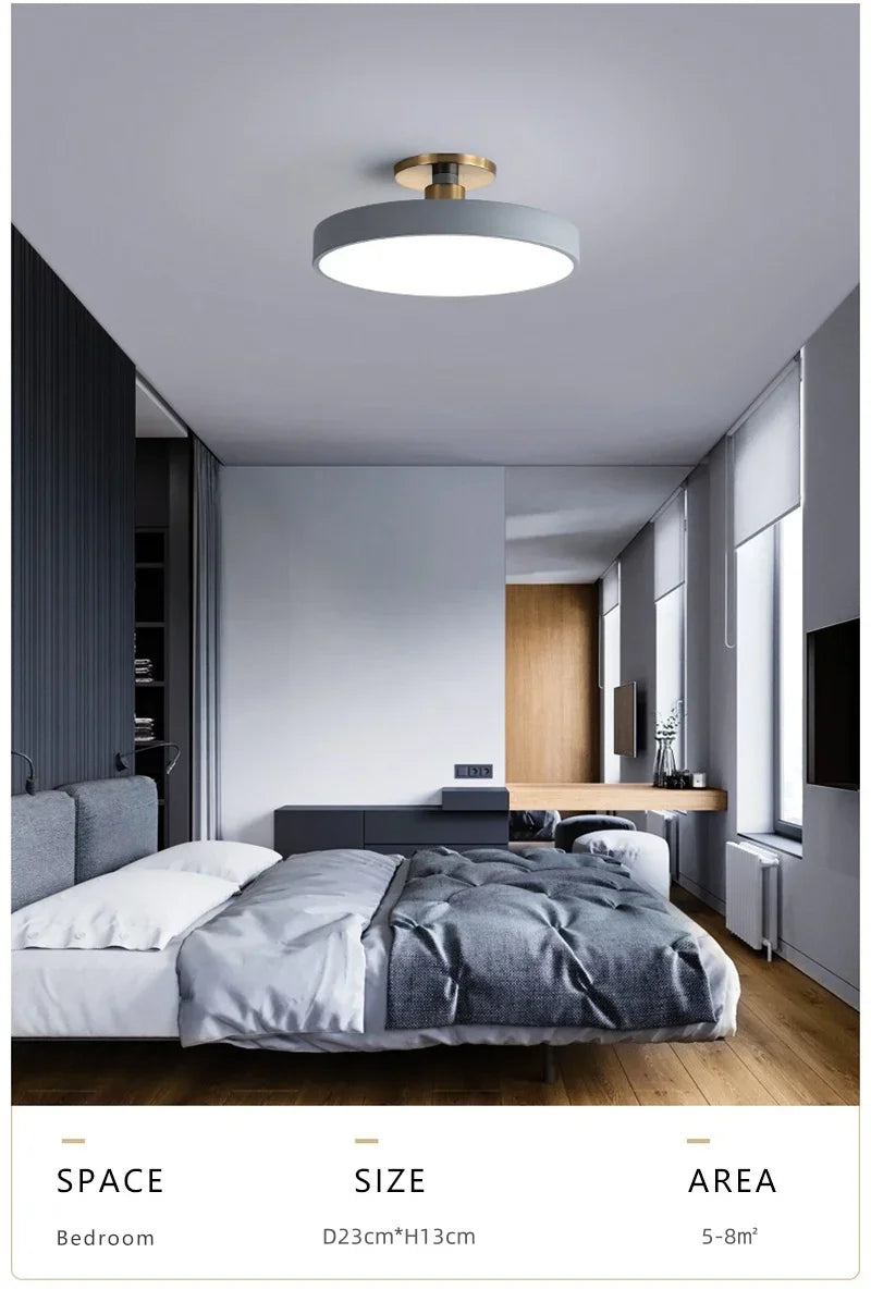 Circular Macaron Dimmable Ceiling Light
