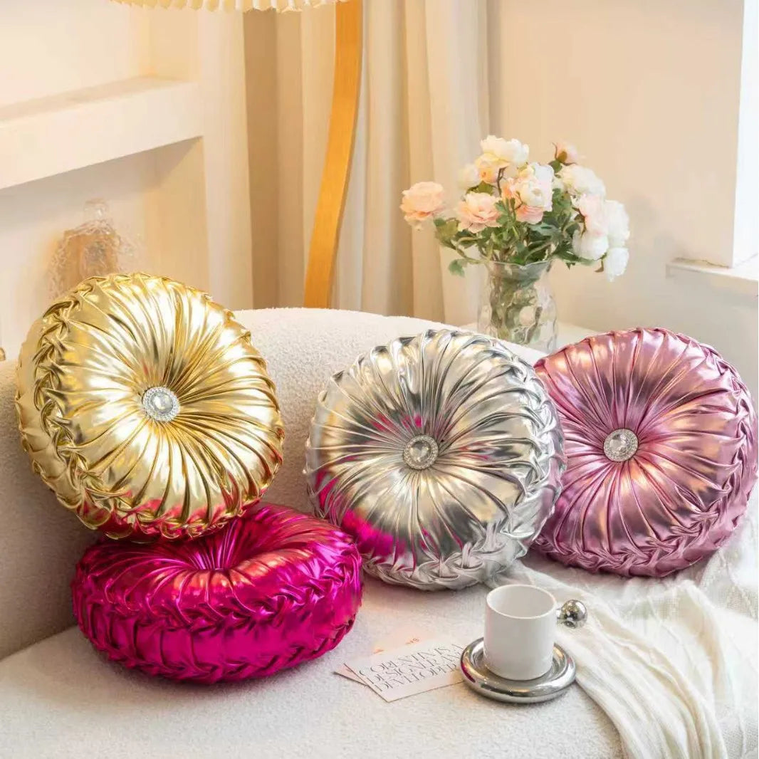 Metallic Style Sofa Pillow Bay Window Futon Seat Cushion Pumpkin Seat Cushion for Couch Floor