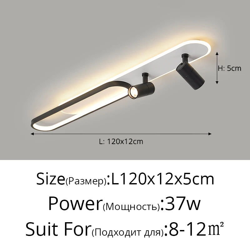 Ceiling Light with Adjustable Spotlights