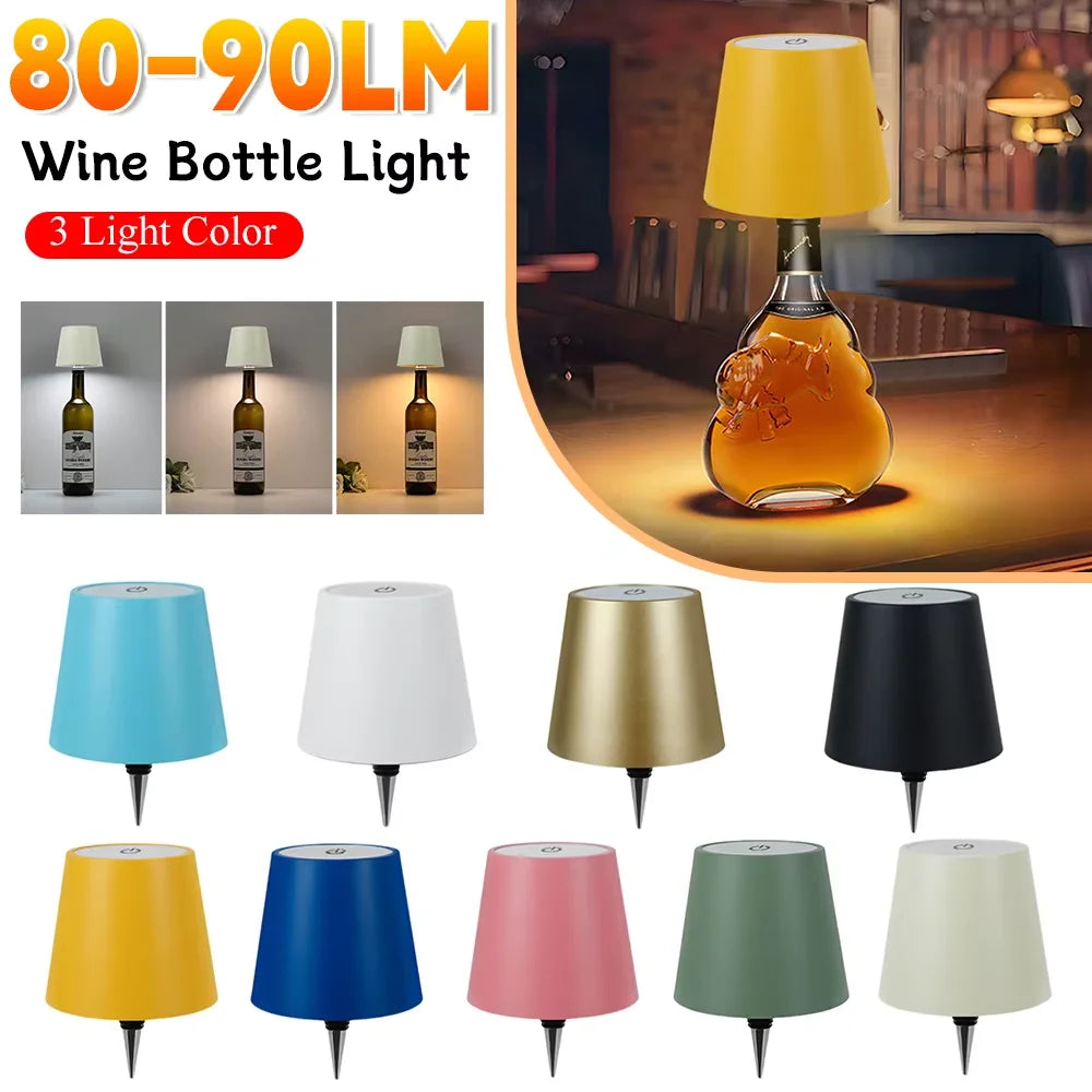 Wireless Wine Bottle Table Lamp