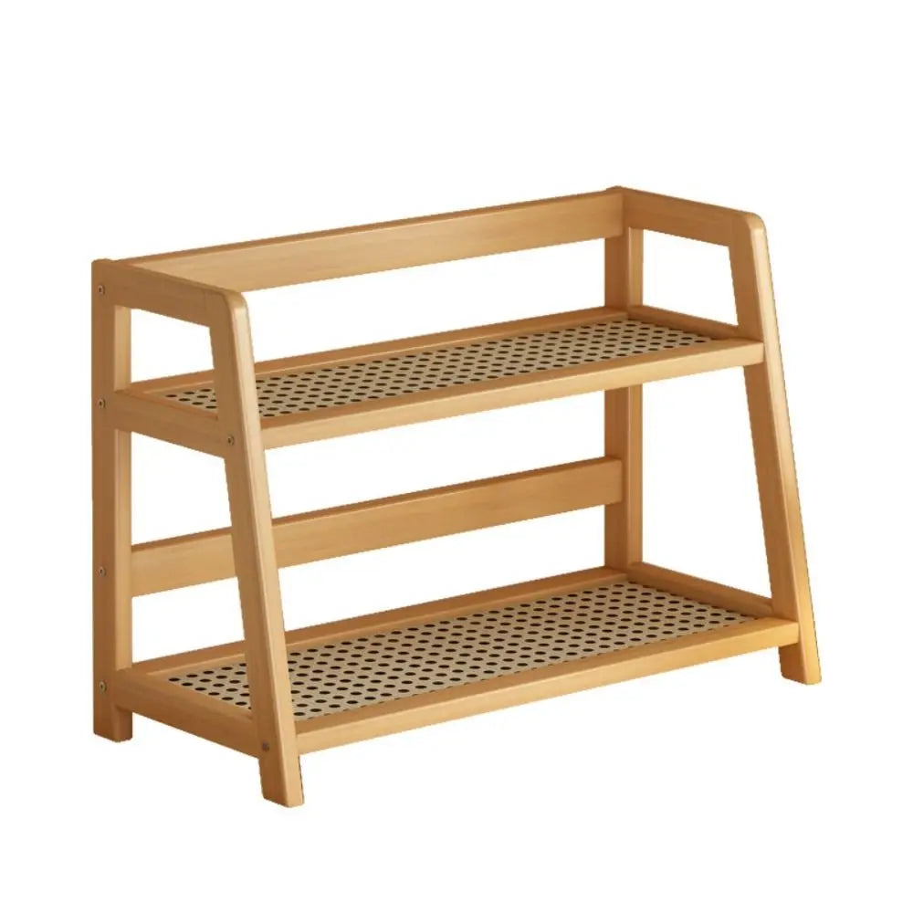 Rattan Desktop Storage Shelf