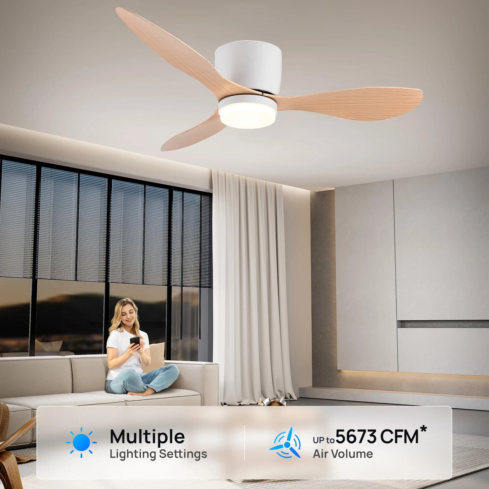 Large DC Motor Ceiling Fan