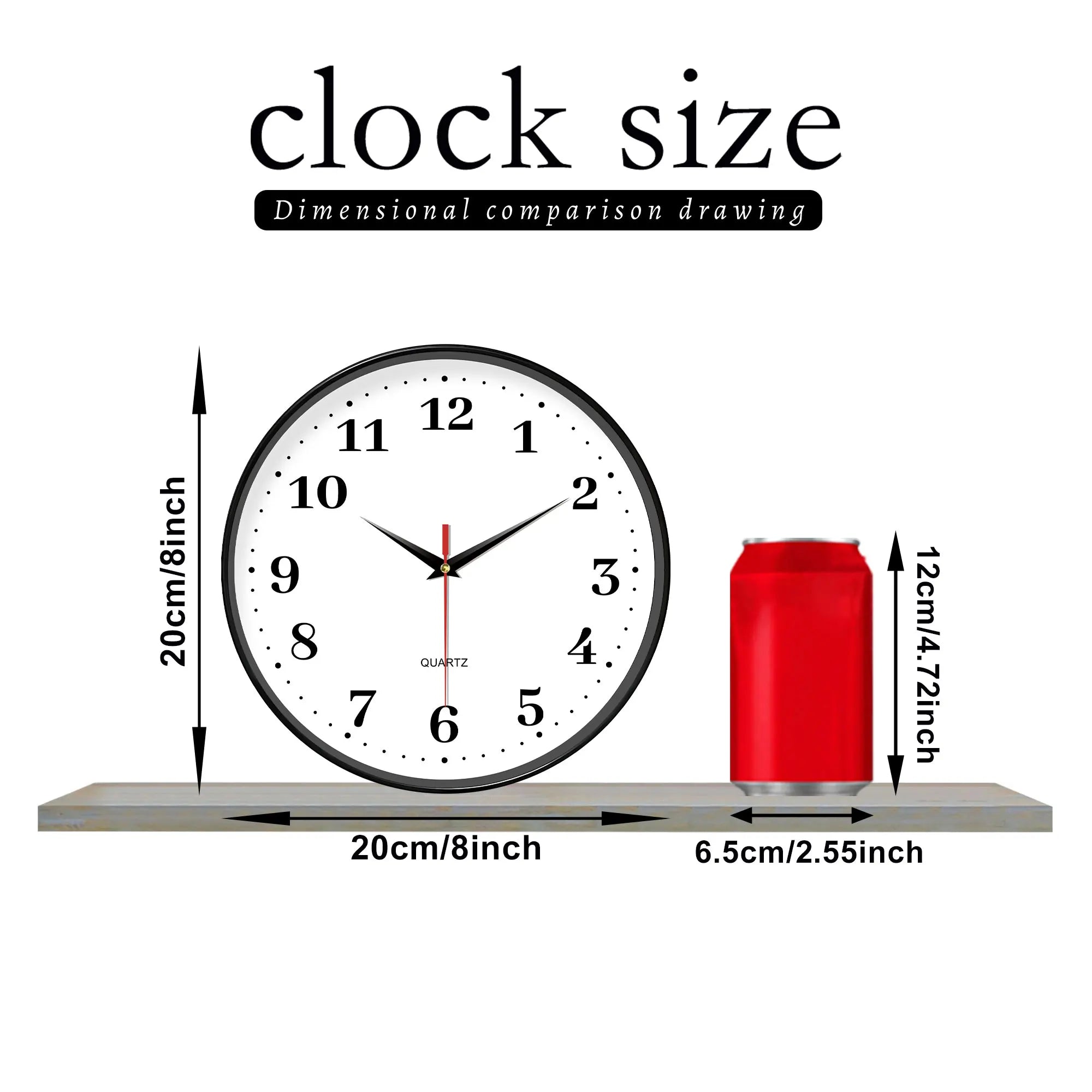 Minimalist White Wall Clock