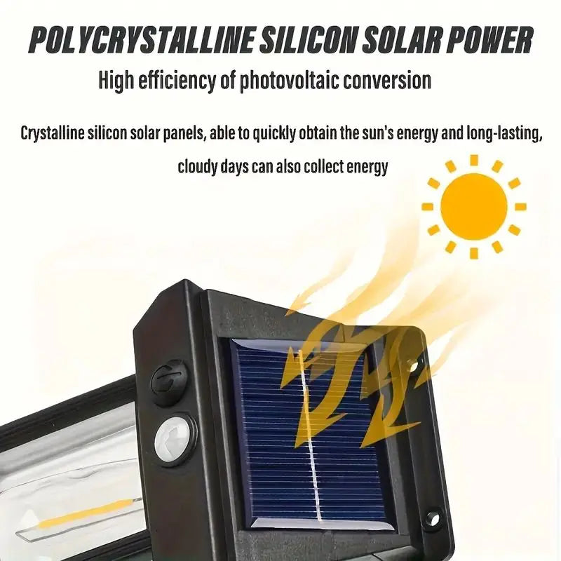 1/2/4/8 Solar Wall Lights IP44 Motion Sensor LED Lantern Wall Mounted