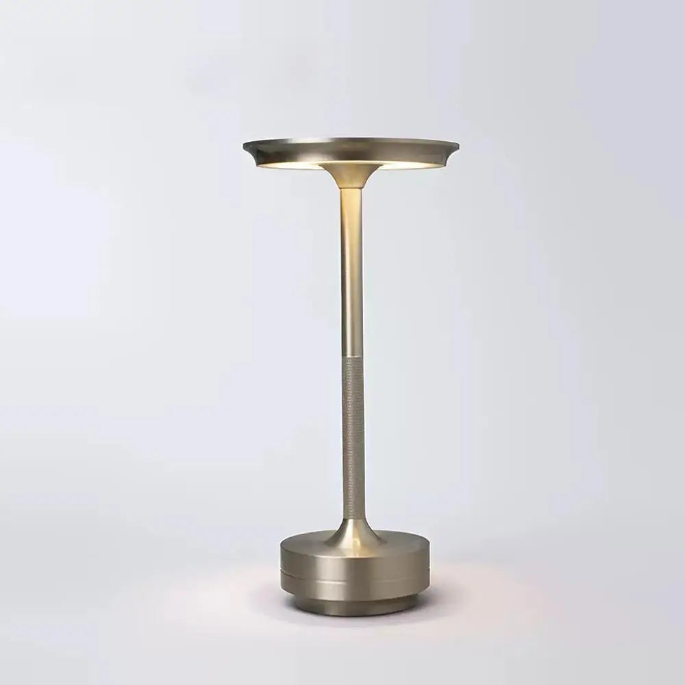 Aluminum Cordless Touch Table Lamp