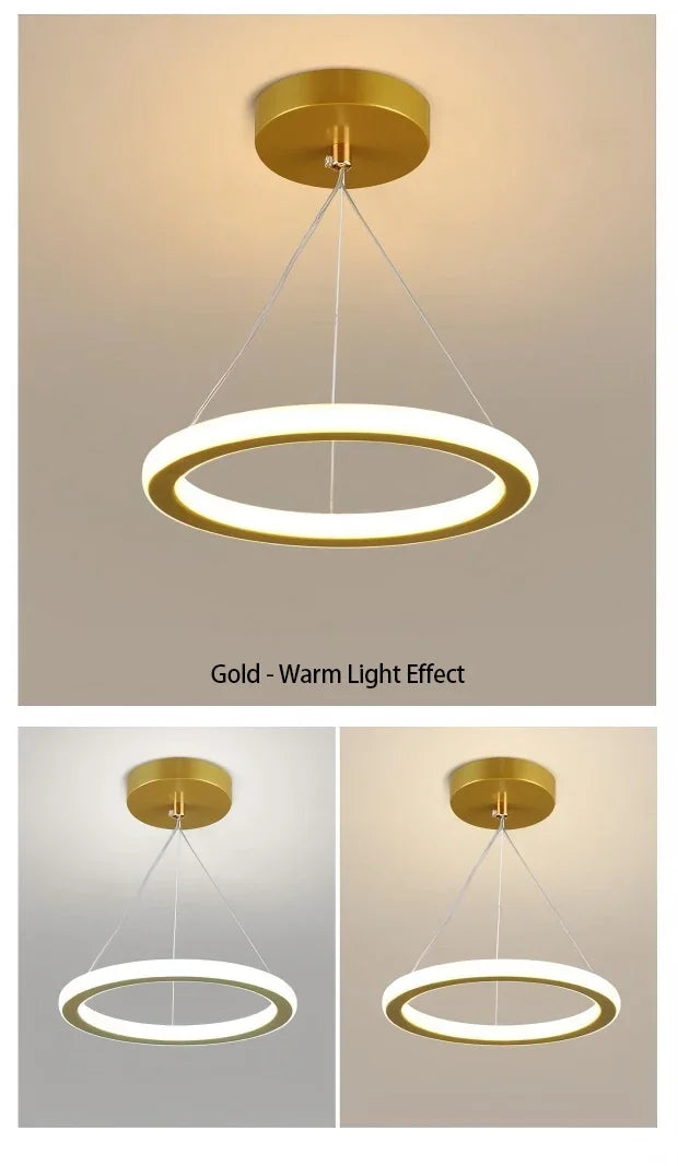 Three Colour LED Ceiling Chandelier