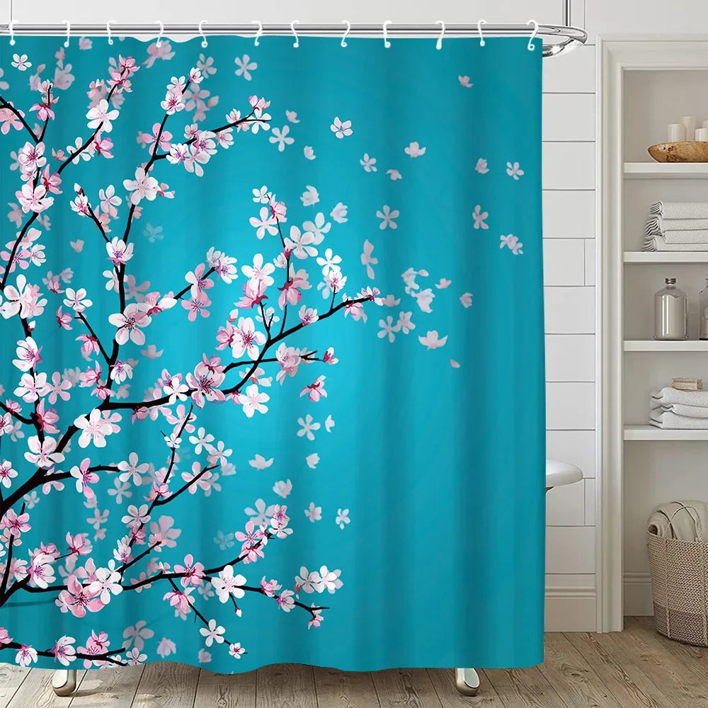 Japanese Sakura Shower Curtain