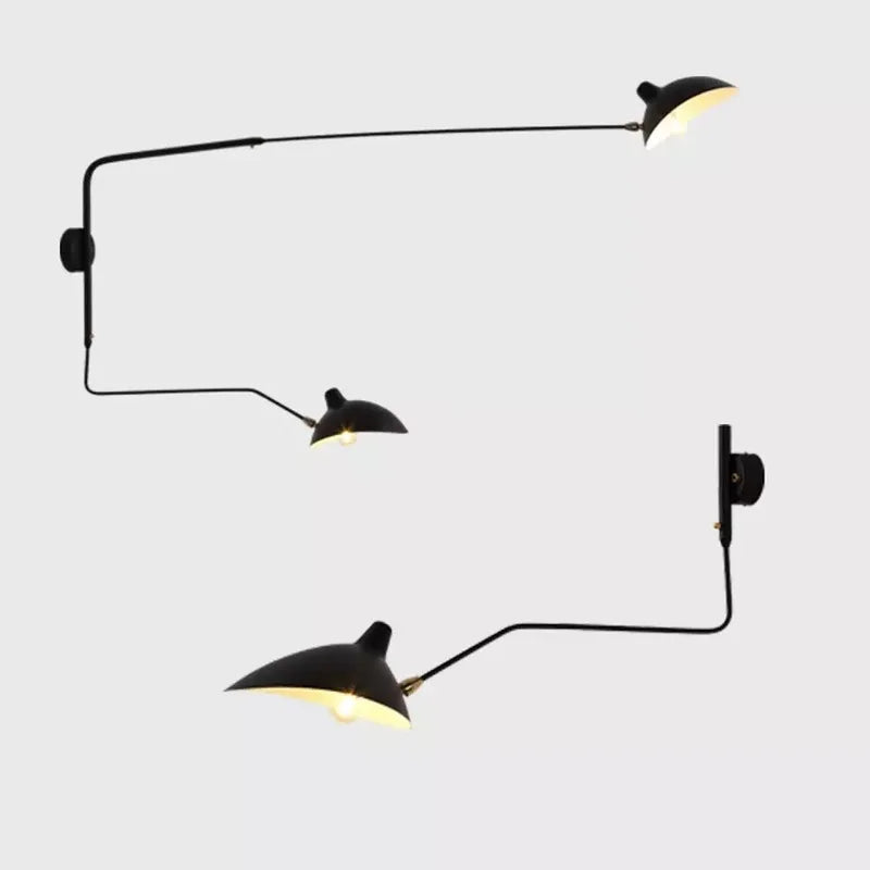 Industrial Dawn Spider Serge Mouille Wall Lamp with Swtich LED Designer