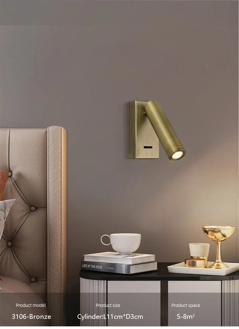 Modern LED Wall lights Rotatable Adjustable Reading Lights Bedroom