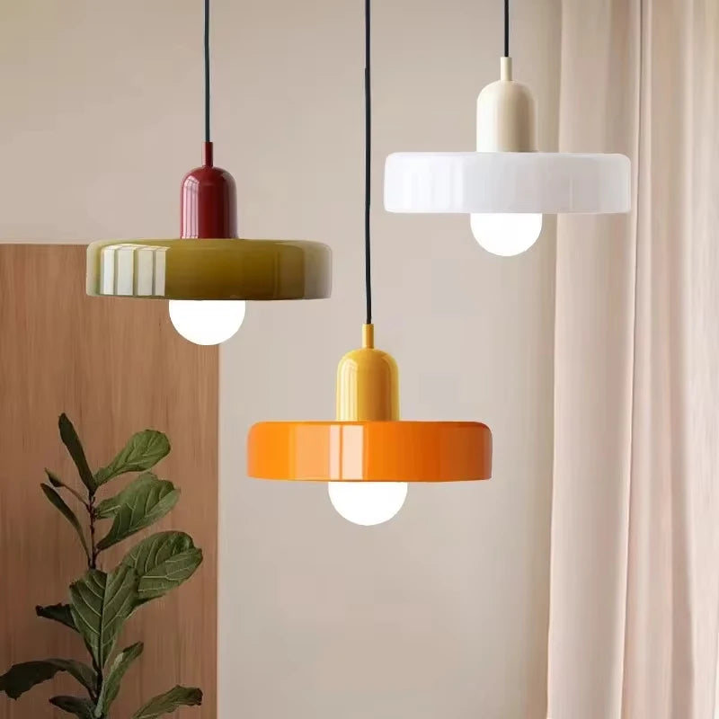 Nordic Glass Bauhaus Dining Room Chandelier Living Room Bedroom Bar