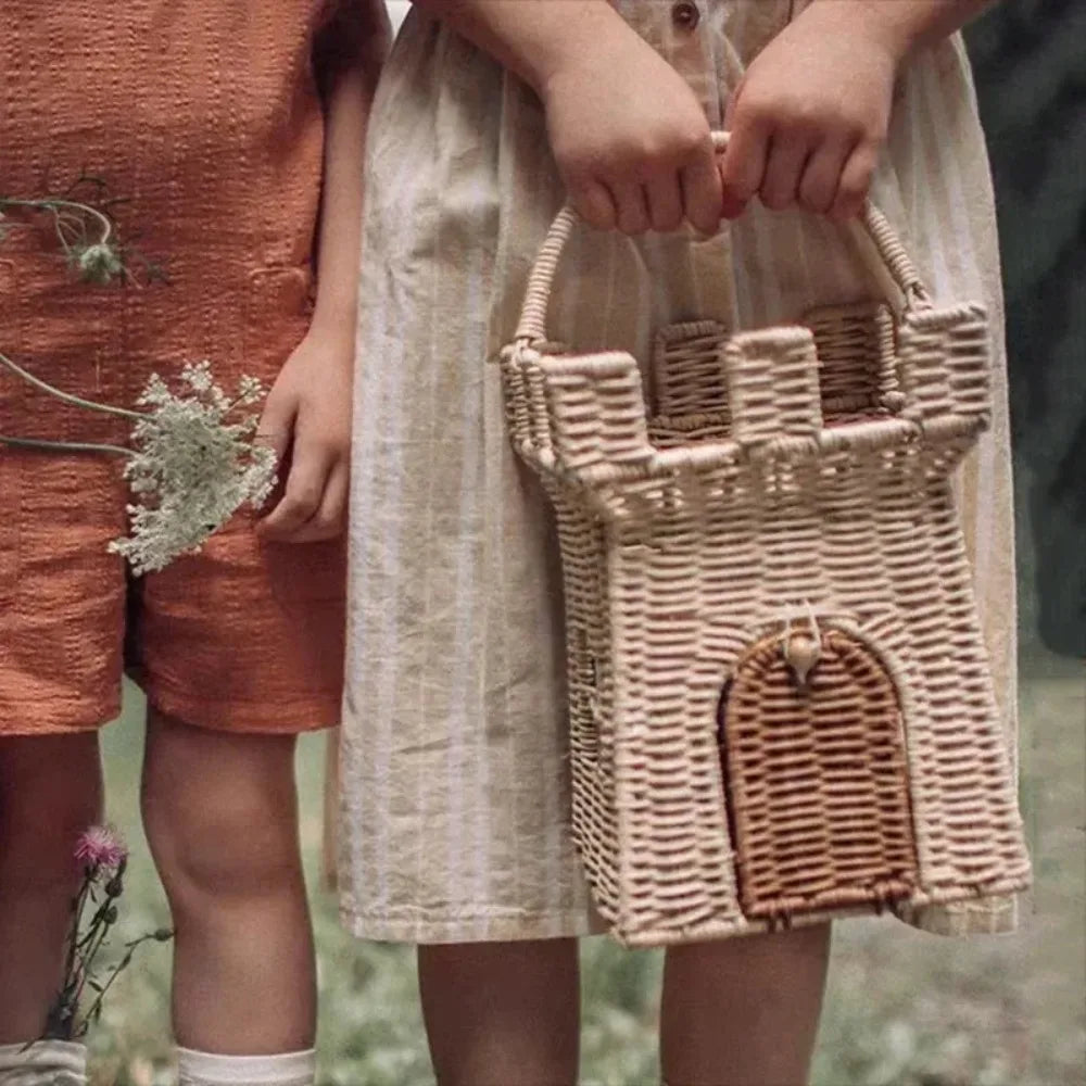 Woven Rattan Picnic Basket