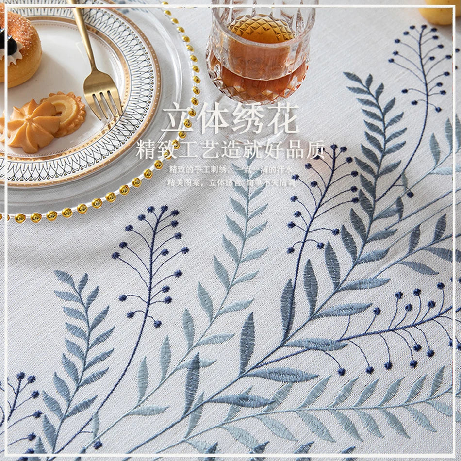Nordic Style Tassels Cotton Linen Tablecloth,Modern Simplicity