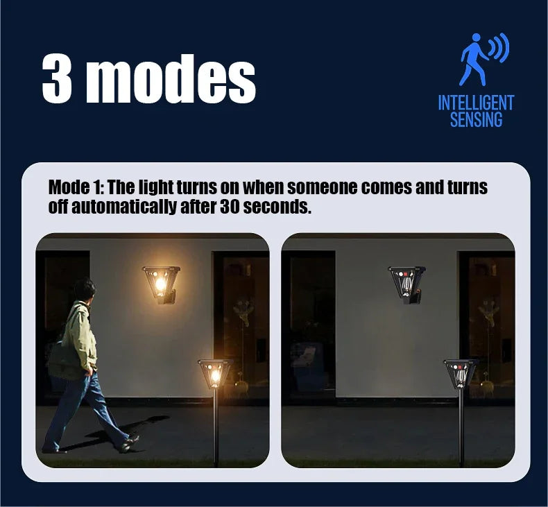 Solar Motion Sensor Wall Light