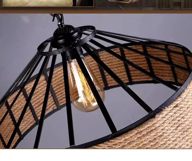 Hemp Rope Pendant Light