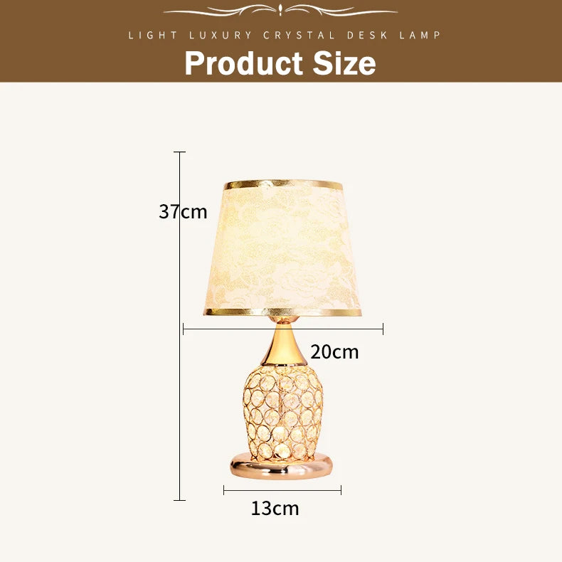 Crystal Base Table Lamp