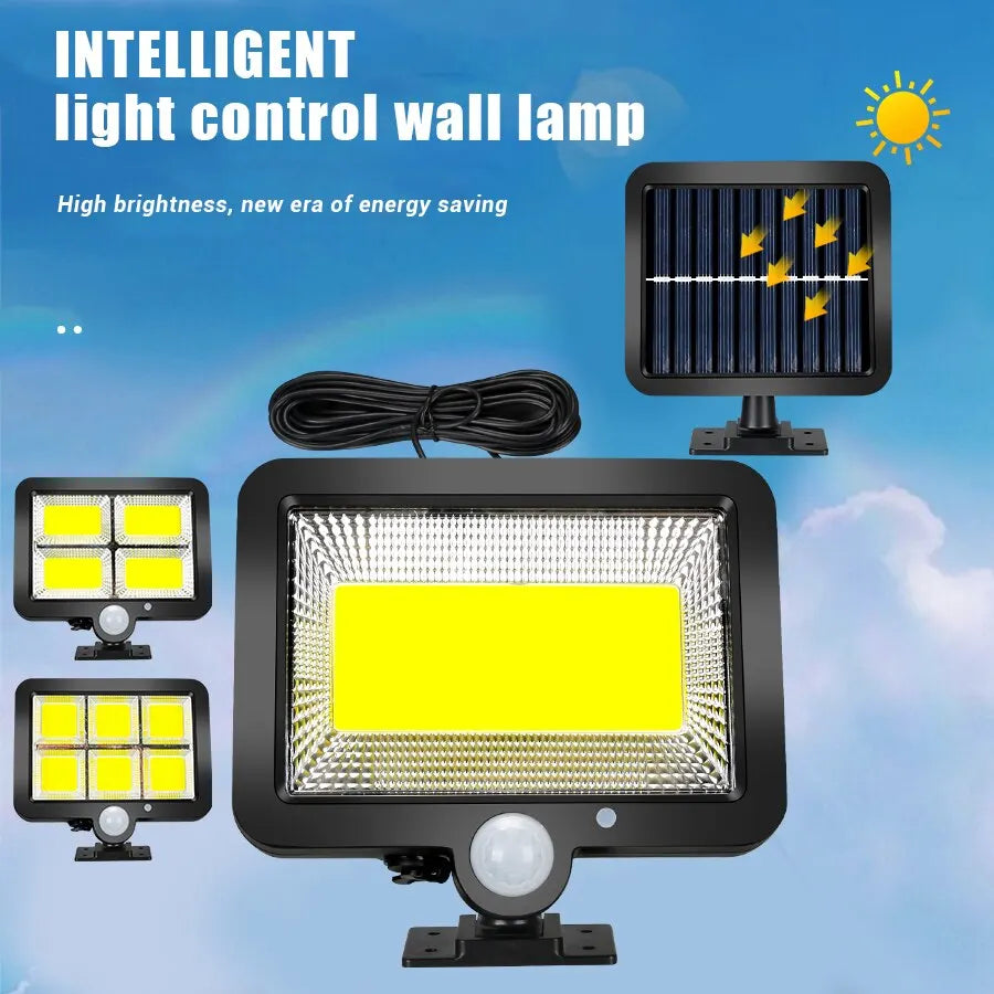 COB Solar Motion Sensor Wall Light