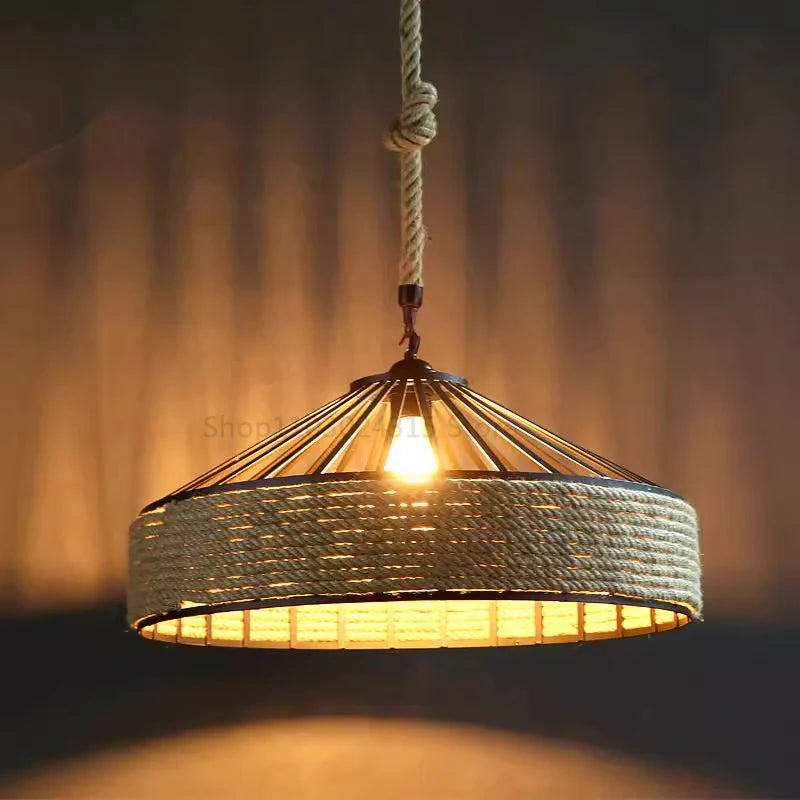 Hemp Rope Pendant Light