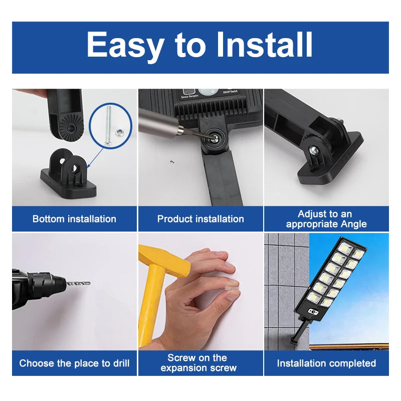 300W Solar Street Light with Remote
