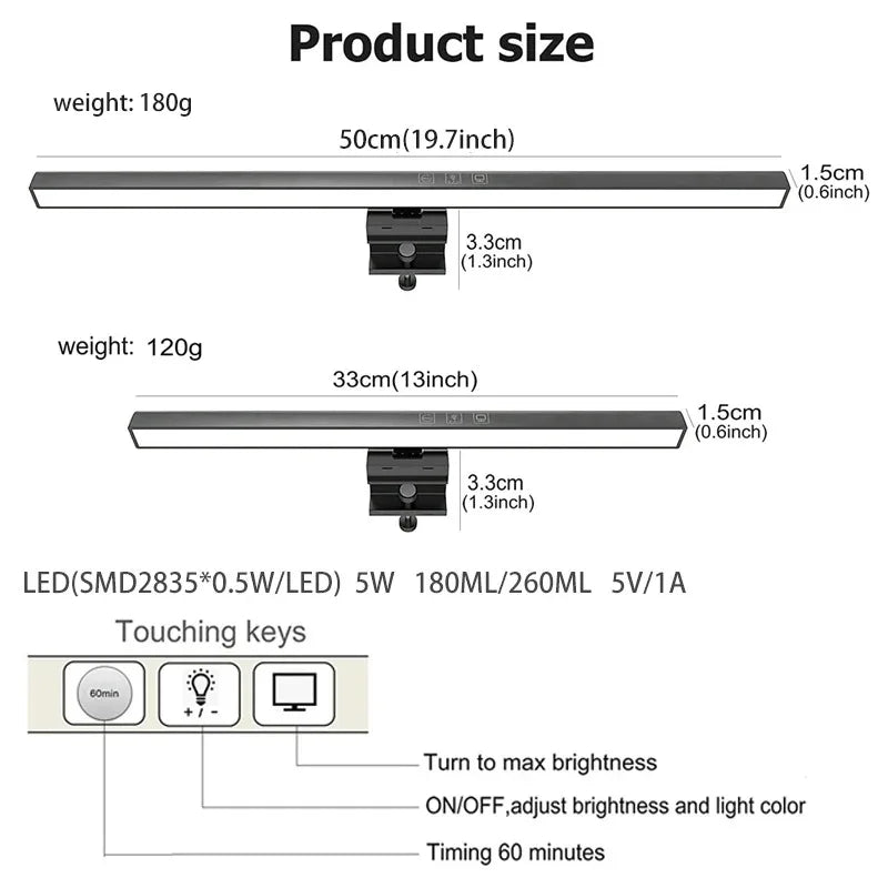 LED Monitor Light Bar