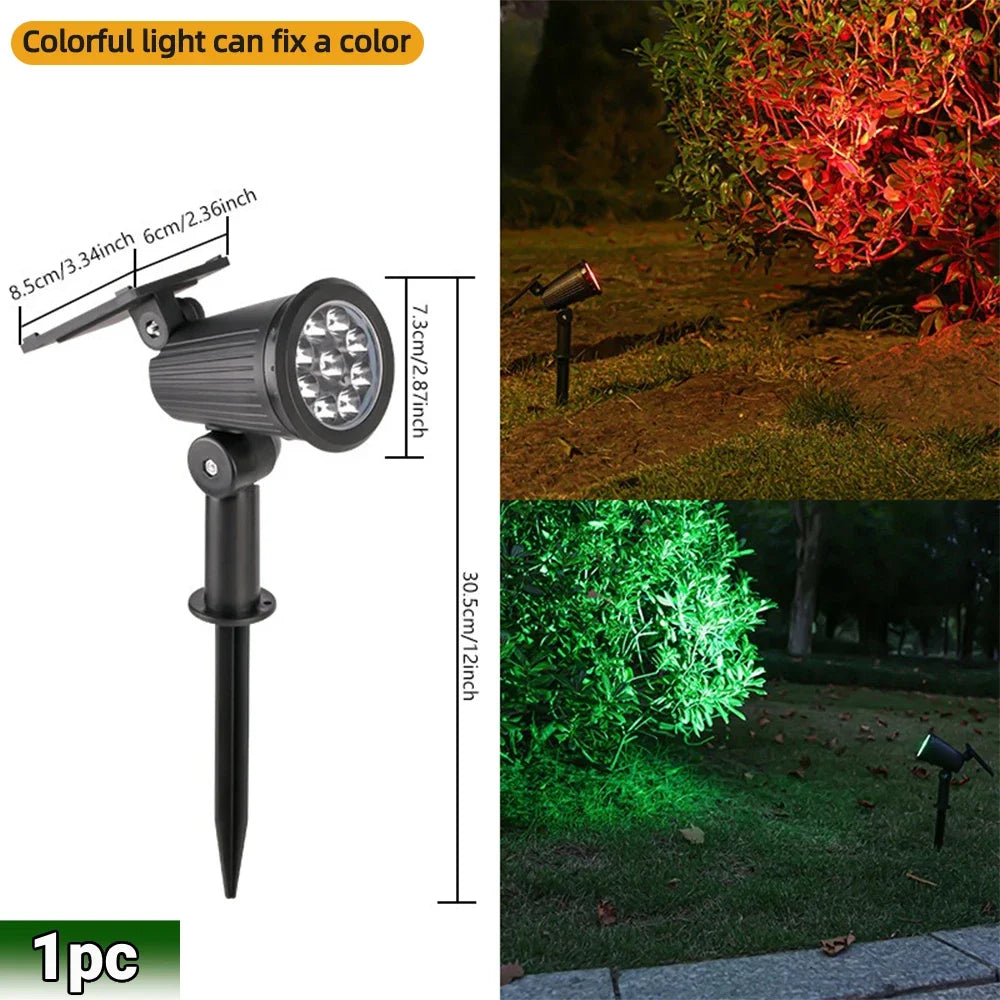 Adjustable Solar Landscape Spotlight