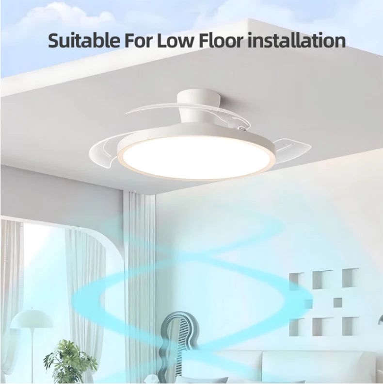 Invisible Blade LED Ceiling Fan