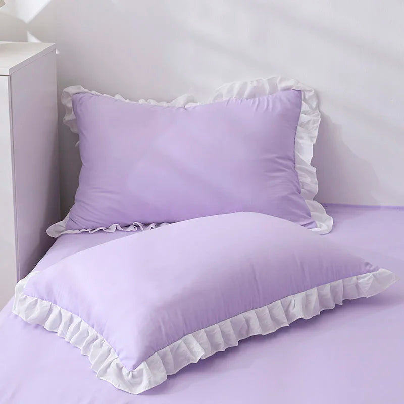 Princess Pillowcases With Ruffles Multiple Sizes Pillow Cover Comfortable
