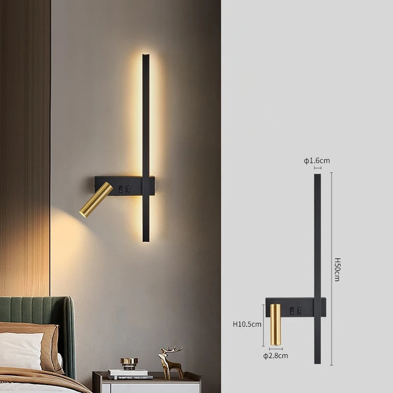 Wall lamp Nordic modern creative led simple living room sofa background