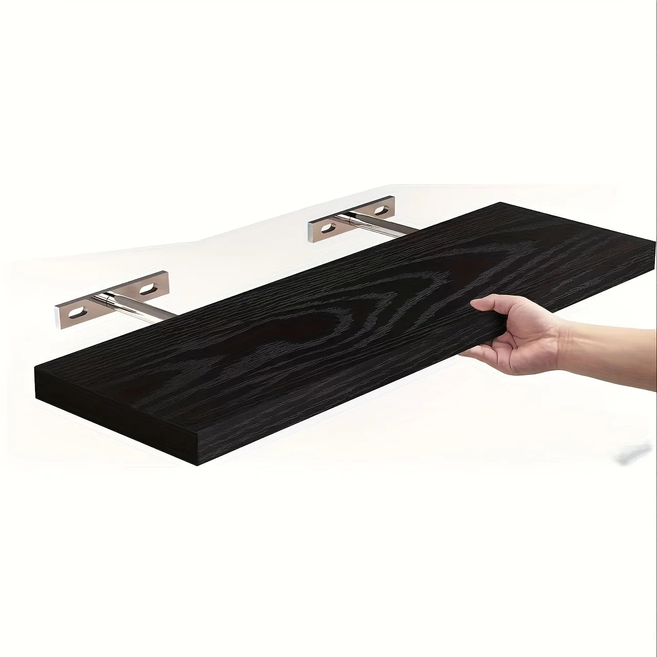 Solid Wood Wall Mounted Bookshelf