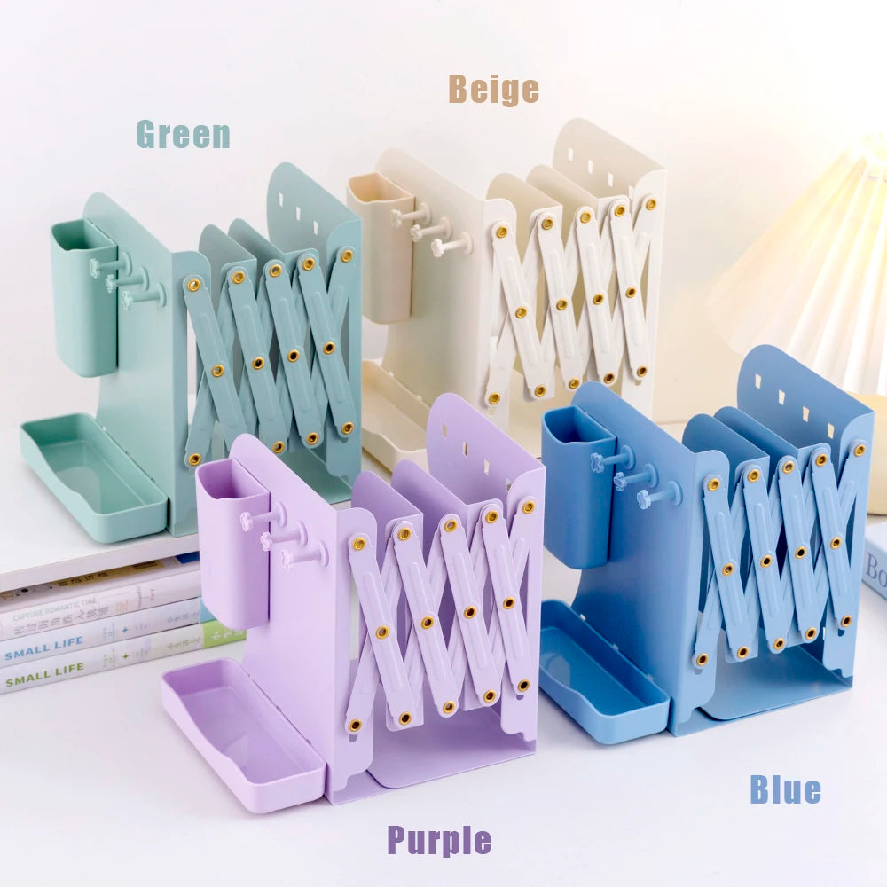 Expandable Desktop Bookstand With Pen Holder