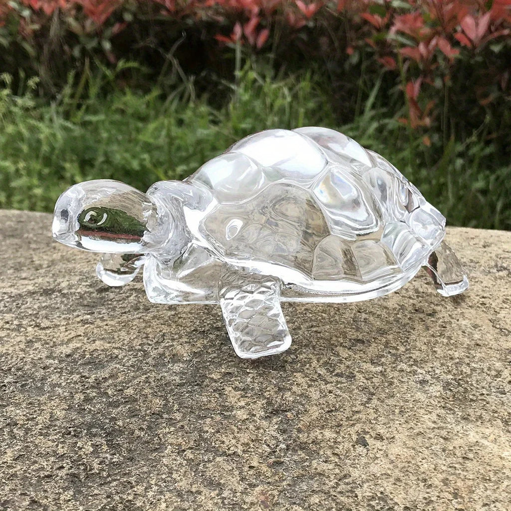 A Crystal Turtle Ornament, Mini Turtle Statue, Lucky Ornament