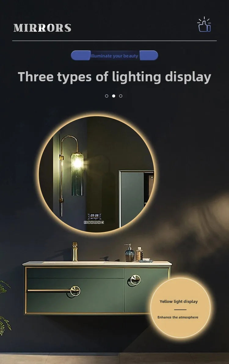 Smart Anti-Fog Round Vanity Mirror