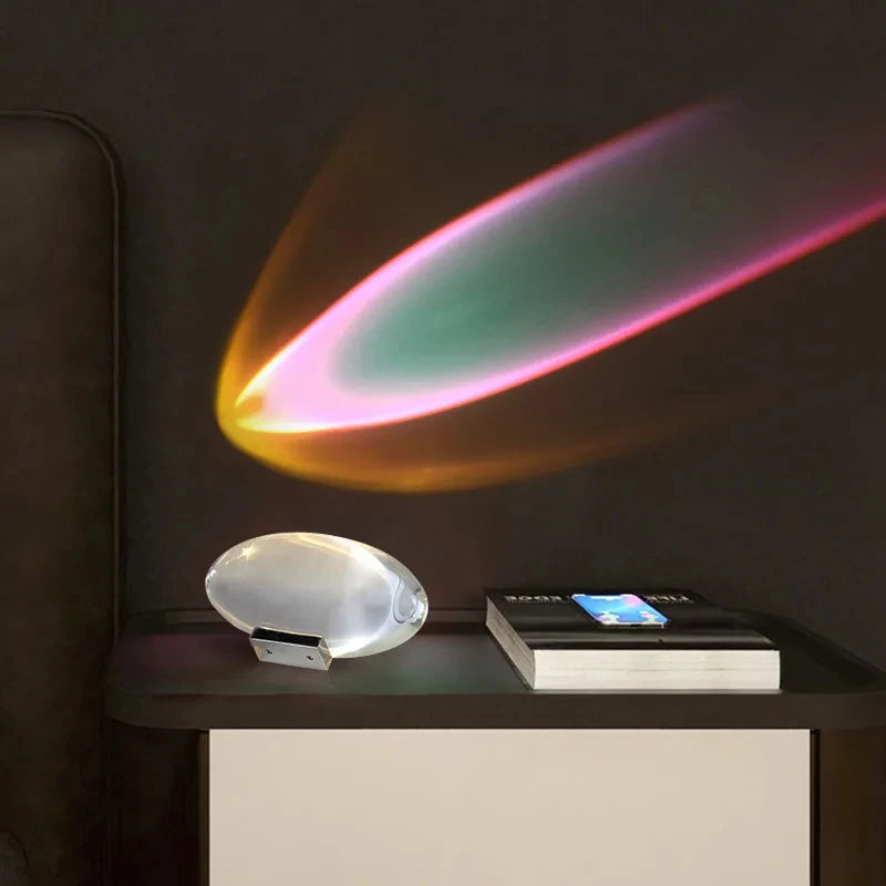 Crystal Sunset Projection Table Lamp