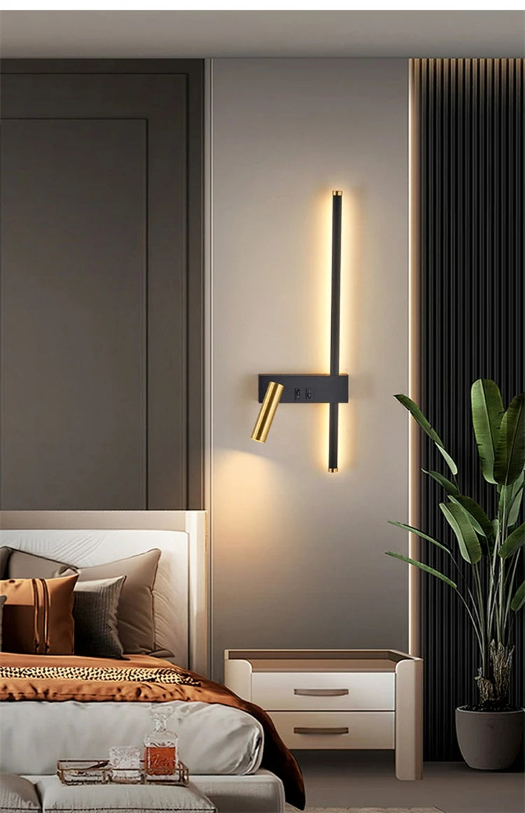 Wall lamp Nordic modern creative led simple living room sofa background
