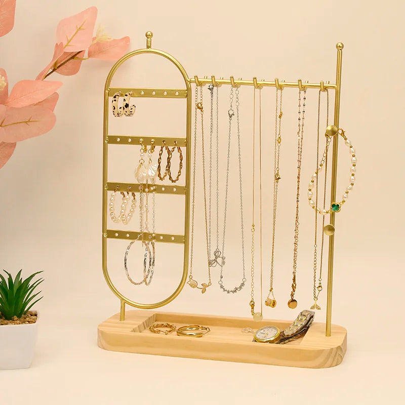 Solid Wood Jewelry Rack