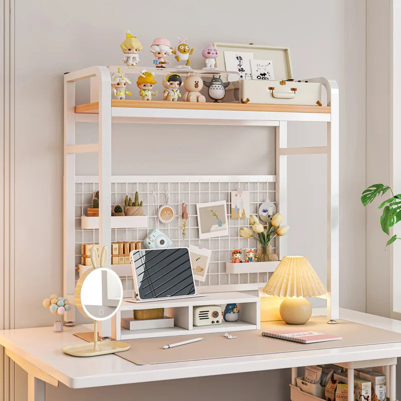Grid Bookshelf Desktop Storage Rack