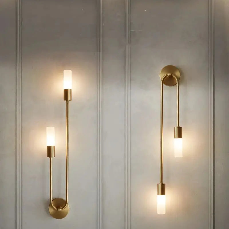 Black Gold Minimalist Wall Lamp