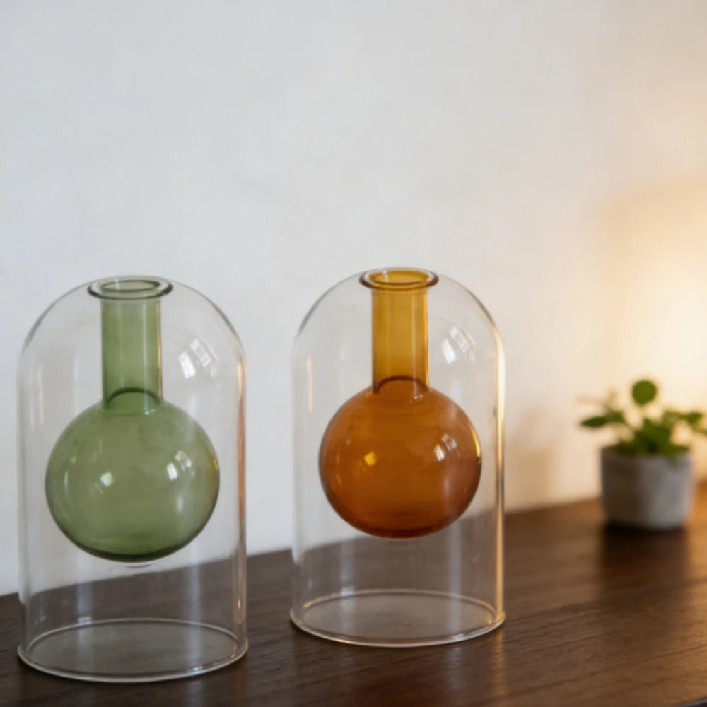 130/200ML Transparent Glass Aromatherapy Diffuser Bottle Glass Storage
