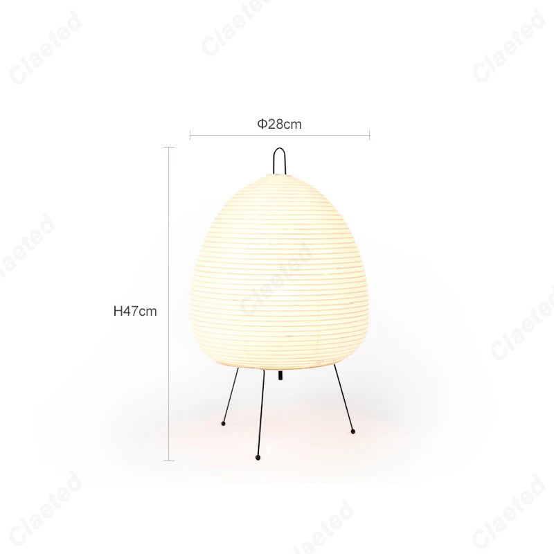 Japanese Paper Tripod Table Lamp