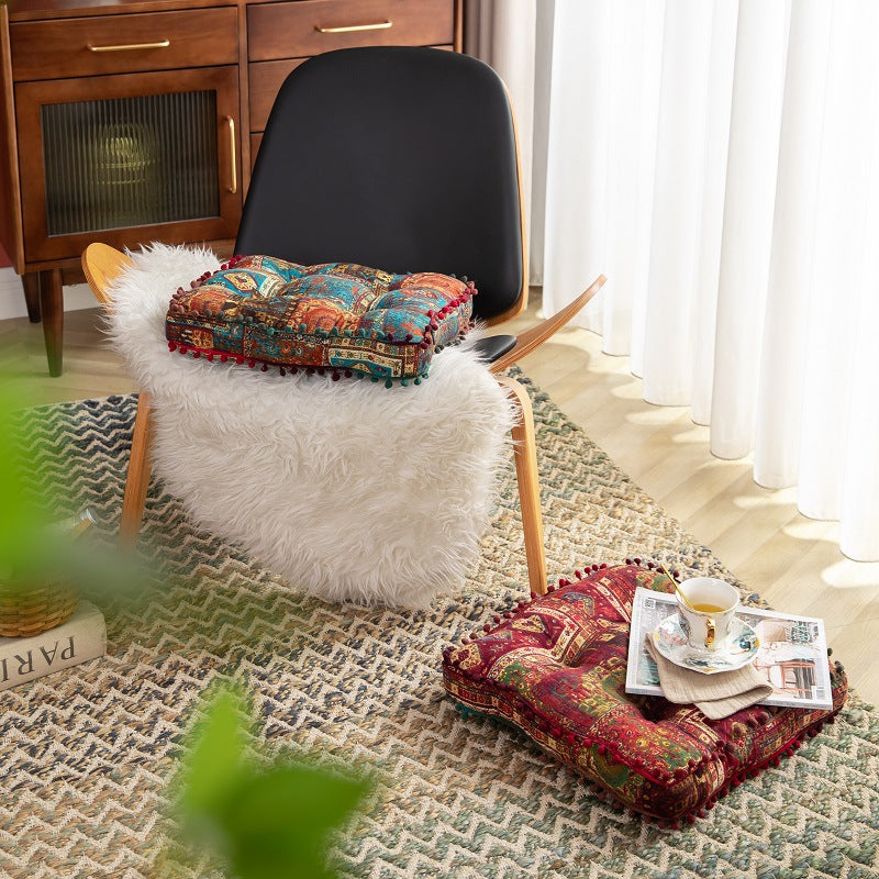 Bohemian Square Floor Seat Cushion