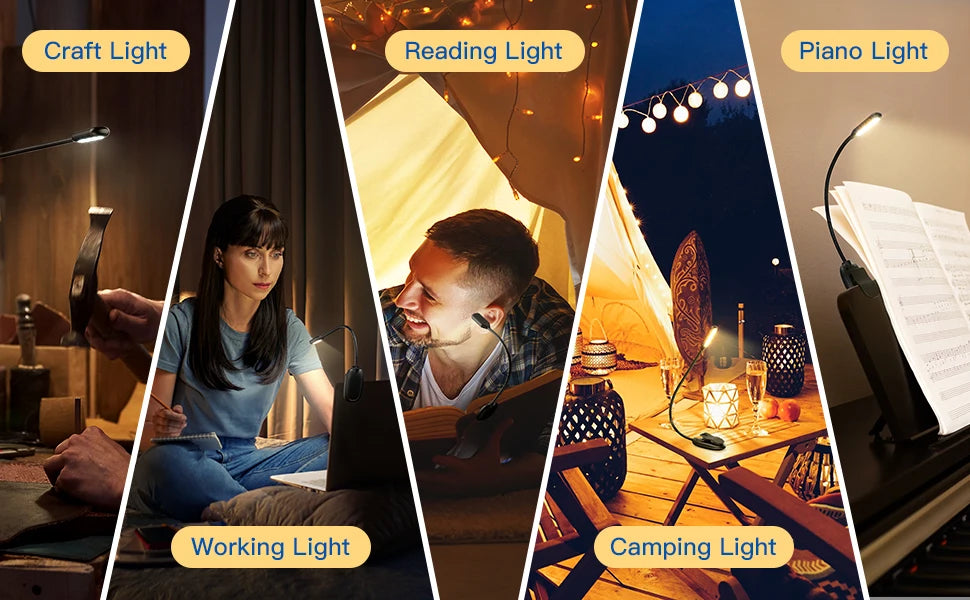 Rechargeable Clip On Book Light