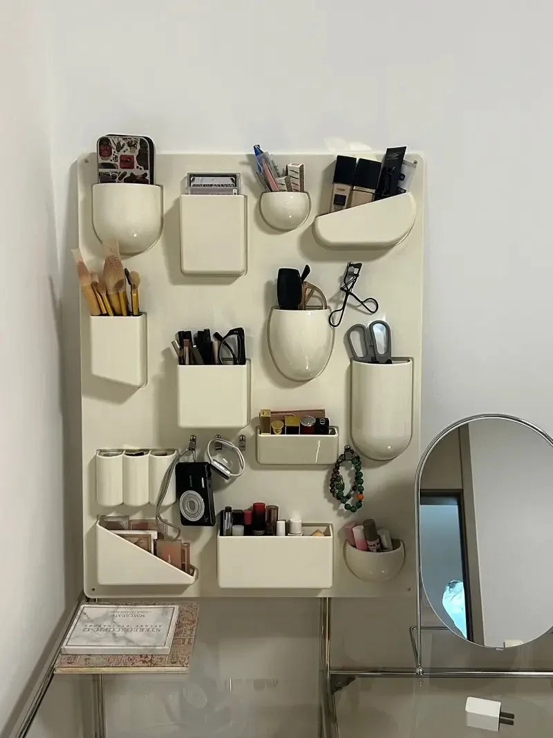 Wall Mounted Storage Rack with Hooks